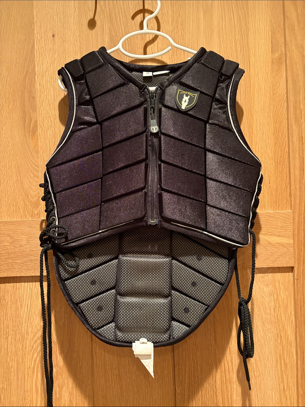 Tipperary Black Padded Riding Vest With Shield Logo